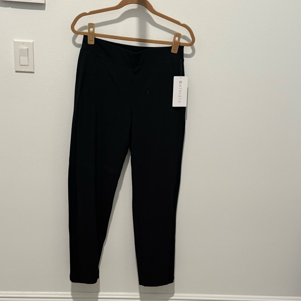 Athleta Black Cropped Ponte Ankle Pants